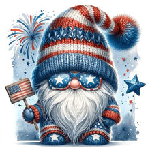 Load image into Gallery viewer, Diamond Painting - Full Round - Independence Day gnome (30*30CM)
