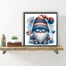 Load image into Gallery viewer, Diamond Painting - Full Round - Independence Day gnome (30*30CM)

