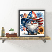 Load image into Gallery viewer, Diamond Painting - Full Round - Independence Day gnome (30*30CM)
