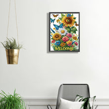 Load image into Gallery viewer, Diamond Painting - Partial Special Shaped - Welcome garden calligraphy and painting (30*40CM)
