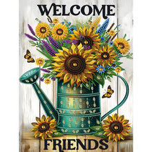 Load image into Gallery viewer, Diamond Painting - Partial Special Shaped - Welcome garden calligraphy and painting (30*40CM)
