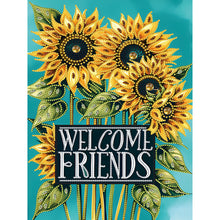 Load image into Gallery viewer, Diamond Painting - Partial Special Shaped - Welcome garden calligraphy and painting (30*40CM)
