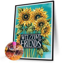 Load image into Gallery viewer, Diamond Painting - Partial Special Shaped - Welcome garden calligraphy and painting (30*40CM)
