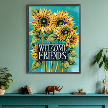 Load image into Gallery viewer, Diamond Painting - Partial Special Shaped - Welcome garden calligraphy and painting (30*40CM)
