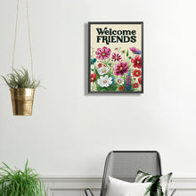 Load image into Gallery viewer, Diamond Painting - Partial Special Shaped - Welcome garden calligraphy and painting (30*40CM)
