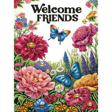 Load image into Gallery viewer, Diamond Painting - Partial Special Shaped - Welcome garden calligraphy and painting (30*40CM)
