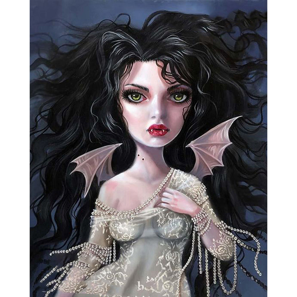 Diamond Painting - Full Round - Vampire girl (40*50CM)