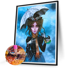 Load image into Gallery viewer, Diamond Painting - Full Round - Parrot umbrella girl (40*50CM)
