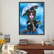 Load image into Gallery viewer, Diamond Painting - Full Round - Parrot umbrella girl (40*50CM)
