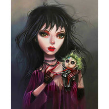 Load image into Gallery viewer, Diamond Painting - Full Round - Girl and doll (40*50CM)
