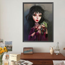 Load image into Gallery viewer, Diamond Painting - Full Round - Girl and doll (40*50CM)
