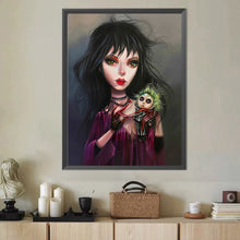 Load image into Gallery viewer, Diamond Painting - Full Round - Girl and doll (40*50CM)
