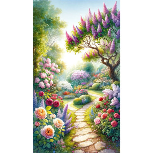 AB Diamond Painting - Full Round - Woods scenery (40*70CM)