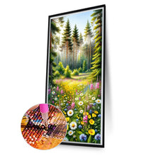 Load image into Gallery viewer, AB Diamond Painting - Full Round - Beautiful scenery in the woods (40*70CM)
