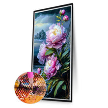 Load image into Gallery viewer, AB Diamond Painting - Full Square - Peony flower scenery (40*70CM)
