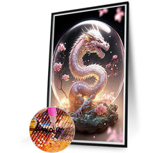 Load image into Gallery viewer, Diamond Painting - Full Round - Crystal ball pink dragon (40*60CM)
