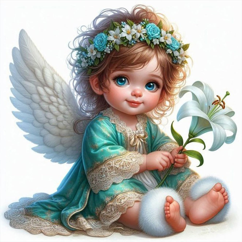 Diamond Painting - Full Round - Angel child (30*30CM)