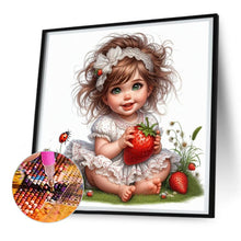 Load image into Gallery viewer, Diamond Painting - Full Round - Strawberry child (30*30CM)
