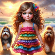 Load image into Gallery viewer, Diamond Painting - Full Round - Cute pet child (30*30CM)
