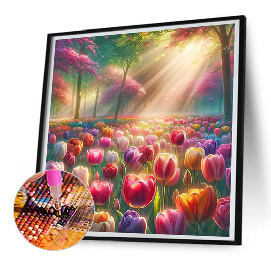 Diamond Painting - Full Round - Village scenery (30*30CM)