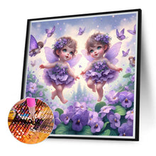 Load image into Gallery viewer, Diamond Painting - Full Round - Butterfly angel child (40*40CM)
