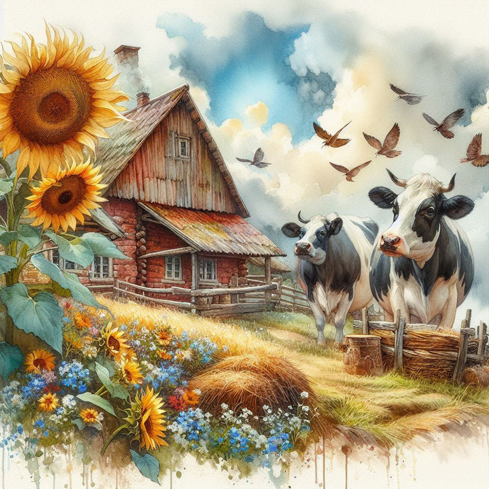 Diamond Painting - Full Round - Farm life (40*40CM)