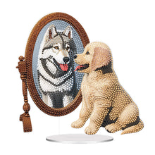 Load image into Gallery viewer, Acrylic Animal Diamond Painting Desktop Ornaments Kit Bear for Home Office Decor
