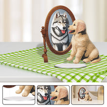 Load image into Gallery viewer, Acrylic Animal Diamond Painting Desktop Ornaments Kit Bear for Home Office Decor
