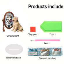 Load image into Gallery viewer, Acrylic Animal Diamond Painting Desktop Ornaments Kit Bear for Home Office Decor
