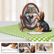 Load image into Gallery viewer, Acrylic Animal Diamond Painting Desktop Ornaments Kit Bear for Home Office Decor
