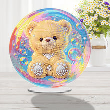 Load image into Gallery viewer, Acrylic Animal Diamond Painting Desktop Ornaments Kit Bear for Home Office Decor
