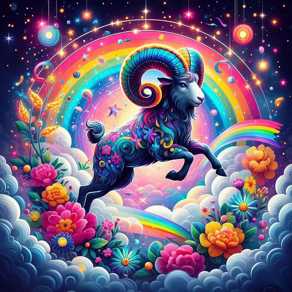 Diamond Painting - Full Round - 12 constellations¡¤Aries (40*40CM)