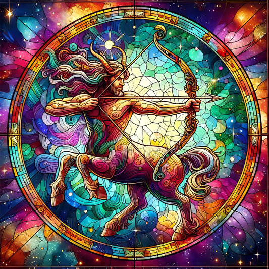 Diamond Painting - Full Round - 12 constellations¡¤Sagittarius (40*40CM)