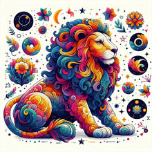 Load image into Gallery viewer, Diamond Painting - Full Round - 12 constellations¡¤Leo (40*40CM)
