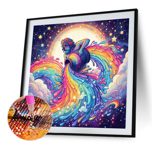 Diamond Painting - Full Round - 12 constellations¡¤Aquarius (40*40CM)