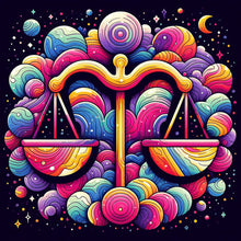 Load image into Gallery viewer, Diamond Painting - Full Round - 12 constellations¡¤Libra (40*40CM)
