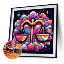 Load image into Gallery viewer, Diamond Painting - Full Round - 12 constellations¡¤Libra (40*40CM)

