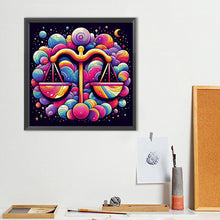 Load image into Gallery viewer, Diamond Painting - Full Round - 12 constellations¡¤Libra (40*40CM)
