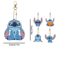 Load image into Gallery viewer, 10Pcs Acrylic Special Shaped Cartoon Theme Diamond Painting Art Keychain Pendant
