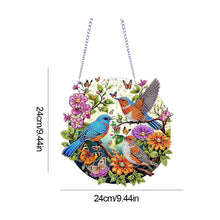 Load image into Gallery viewer, Acrylic Bird Flower Special Shape Diamond Art Hanging Pendant for Home Decor
