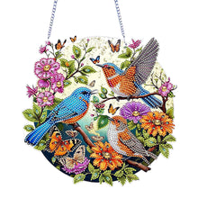 Load image into Gallery viewer, Acrylic Bird Flower Special Shape Diamond Art Hanging Pendant for Home Decor
