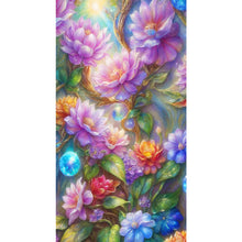 Load image into Gallery viewer, Diamond Painting - Full Round - Purple Flower (40*70CM)
