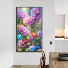 Load image into Gallery viewer, Diamond Painting - Full Round - Purple Flower (40*70CM)
