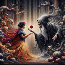 Load image into Gallery viewer, Diamond Painting - Full Round - Snow White and the poison queen (50*50CM)
