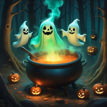 Load image into Gallery viewer, Diamond Painting - Full Round - Halloween ghost (30*30CM)
