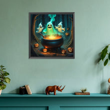 Load image into Gallery viewer, Diamond Painting - Full Round - Halloween ghost (30*30CM)
