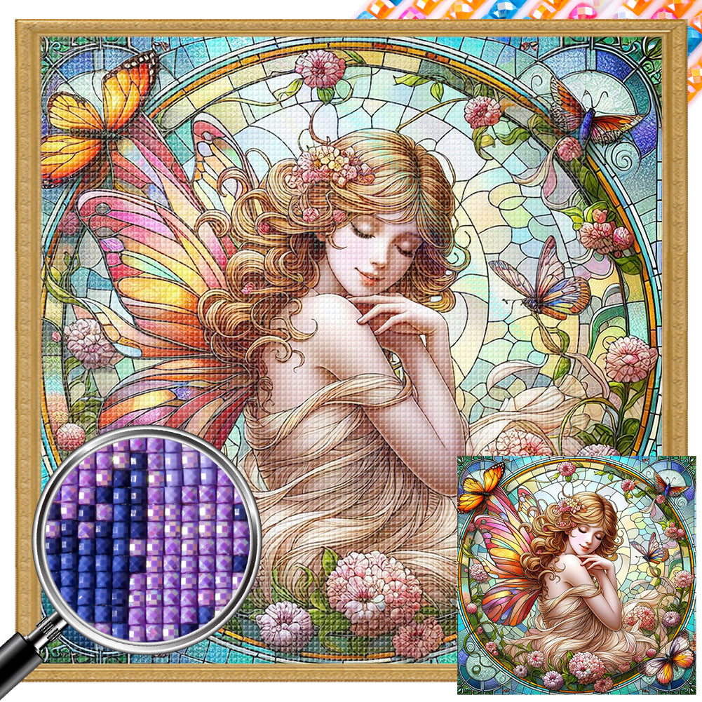 AB Diamond Painting - Full Square - Flower Fairy (40*40CM)