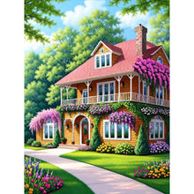 Load image into Gallery viewer, Diamond Painting - Full Round - Woods house (30*40CM)
