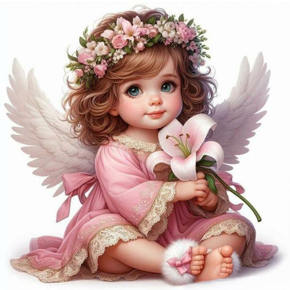 Diamond Painting - Full Round - Cute child (30*30CM)