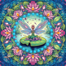 Load image into Gallery viewer, Diamond Painting - Partial Special Shaped - Lotus (30*30CM)
